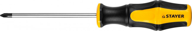 Отвертка STAYER "MASTER" "HERCULES", Сr-V, противоскользящая рукоятка, PH1x100мм  ,  ( 25052-1-10_z02 ) Отвертка STAYER "MASTER" "HERCULES", Сr-V, противоскользящая рукоятка, PH1x100мм  ,  ( 25052-1-10_z02 )