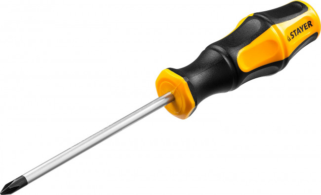 Отвертка STAYER "MASTER" "HERCULES", Сr-V, противоскользящая рукоятка, PH1x100мм  ,  ( 25052-1-10_z02 ) Отвертка STAYER "MASTER" "HERCULES", Сr-V, противоскользящая рукоятка, PH1x100мм  ,  ( 25052-1-10_z02 )
