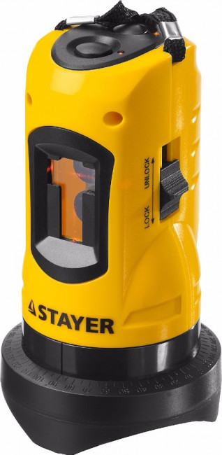 Нивелир лазерный линейный SLL-2, STAYER 34960-H2, штатив, кейс, 10м, точн. +/-0,5 мм/м,  ( 34960-H2 )