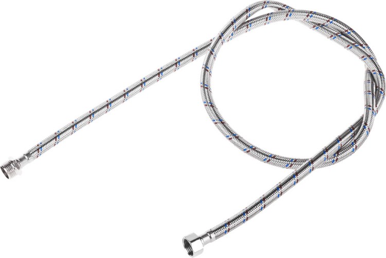 Подводка гибкая STAYER для воды, оплетка из нержавеющей стали, г/ш 1/2" - 1,5м,  ( 51015-G/S-150 )