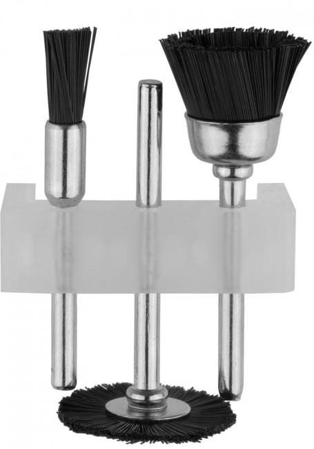 Щетка STAYER нейлоновая для чистки и полирования, 3шт,  ( 29914-H3 ) Щетка STAYER нейлоновая для чистки и полирования, 3шт,  ( 29914-H3 )