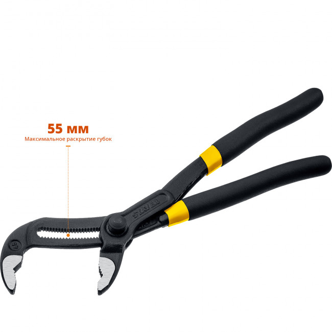 Клещи переставные "OMEGA", c быстрой регулировкой, Cr-V, тип "К", 250мм, STAYER Professional ( 2239_z02 ) Клещи переставные "OMEGA", c быстрой регулировкой, Cr-V, тип "К", 250мм, STAYER Professional ( 2239_z02 )