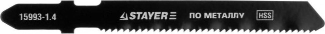 Полотна STAYER "PROFI", T118A, для эл/лобзика, HSS, по металлу (1,5-2мм), EU-хвост., шаг 1,4мм, 50мм, 2шт,  ( 15993-1.4_z01 ) Полотна STAYER "PROFI", T118A, для эл/лобзика, HSS, по металлу (1,5-2мм), EU-хвост., шаг 1,4мм, 50мм, 2шт,  ( 15993-1.4_z01 )