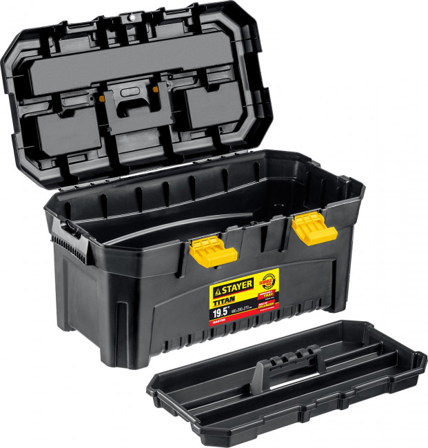 Ящик для инструмента "TITAN-19" пластиковый, STAYER,  ( 38016-19 ) Ящик для инструмента "TITAN-19" пластиковый, STAYER,  ( 38016-19 )
