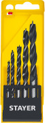 STAYER "M-type" 5 шт. 4-5-6-8-10мм, набор спиральных сверл по дереву ( 2942-H5_z02 )