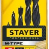STAYER "M-type" 5 шт. 4-5-6-8-10мм, набор спиральных сверл по дереву ( 2942-H5_z02 )