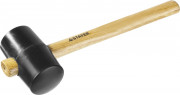 Киянка STAYER резиновая черная с деревянной ручкой, 450г,  ( 20505-65 ) Киянка STAYER резиновая черная с деревянной ручкой, 450г,  ( 20505-65 )
