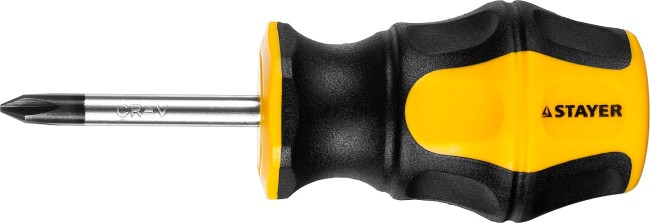 Отвертка STAYER "MASTER" "HERCULES", Сr-V, противоскользящая рукоятка, PH1x38мм,  ( 25052-38-1_z02 ) Отвертка STAYER "MASTER" "HERCULES", Сr-V, противоскользящая рукоятка, PH1x38мм,  ( 25052-38-1_z02 )