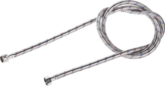 Подводка гибкая STAYER для воды, оплетка из нержавеющей стали, г/ш 1/2" - 2м , ( 51015-G/S-200 ) Подводка гибкая STAYER для воды, оплетка из нержавеющей стали, г/ш 1/2" - 2м , ( 51015-G/S-200 )