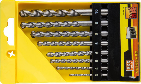 Набор STAYER Сверла "STANDARD" по бетону, 3, 4, 5, 6, 6, 8, 8,10мм, 8шт,  ( 2912-H8_z01 ) Набор STAYER Сверла "STANDARD" по бетону, 3, 4, 5, 6, 6, 8, 8,10мм, 8шт,  ( 2912-H8_z01 )