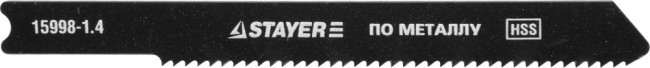 Полотна STAYER "PROFI", U118A, для эл/лобзика, HSS, по металлу (1,5-2мм), US-хвост., шаг 1,4мм, 50мм, 3шт,  ( 15998-1,4 ) Полотна STAYER "PROFI", U118A, для эл/лобзика, HSS, по металлу (1,5-2мм), US-хвост., шаг 1,4мм, 50мм, 3шт,  ( 15998-1,4 )