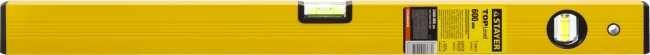 Уровень STAYER "STANDARD" "TOPLevel", коробчатый, 2 противоударных ампулы, линейка, 60см,  ( 3460-060_z03 )