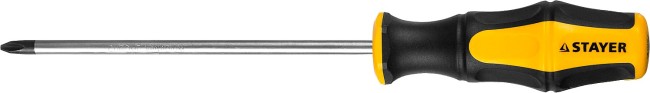 Отвертка STAYER "MASTER" "HERCULES", Сr-V, противоскользящая рукоятка, PH2x150мм  ,  ( 25052-2-15_z02 ) Отвертка STAYER "MASTER" "HERCULES", Сr-V, противоскользящая рукоятка, PH2x150мм  ,  ( 25052-2-15_z02 )