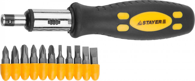 Набор STAYER "MASTER" "ТECHNO": Отвертка реверсивная, двухкомпонентная рукоятка, магнитный наконечник, 21предм,  ( 25082-H12_z01 ) Набор STAYER "MASTER" "ТECHNO": Отвертка реверсивная, двухкомпонентная рукоятка, магнитный наконечник, 21предм,  ( 25082-H12_z01 )