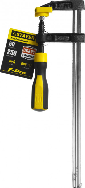 HERCULES-F HF-25/5 струбцина тип F 250/50 мм, STAYER,  ( 32095-050-250 ) HERCULES-F HF-25/5 струбцина тип F 250/50 мм, STAYER,  ( 32095-050-250 )
