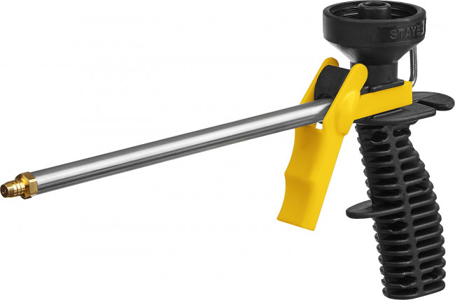 Пистолет для монтажной пены "ULTRA", нейлоновый химически стойкий корпус, клапаны из нержавеющей стали, STAYER ( 06860_z02 )