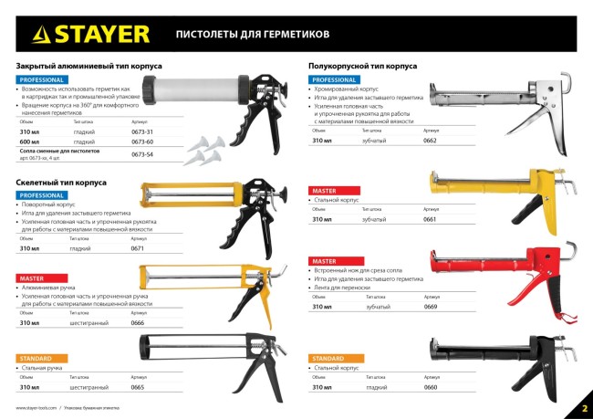 STAYER "PROFESSIONAL". Пистолет для герметика, полукорпусной, хромированный, зубчатый шток, 310мл,  ( 0662 )
