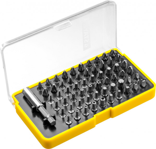 Набор STAYER "MASTER": Биты CR-V "UNIVERSAL", с магнитным адаптером, 61 предмет, 26084-H61 Набор STAYER "MASTER": Биты CR-V "UNIVERSAL", с магнитным адаптером, 61 предмет, 26084-H61