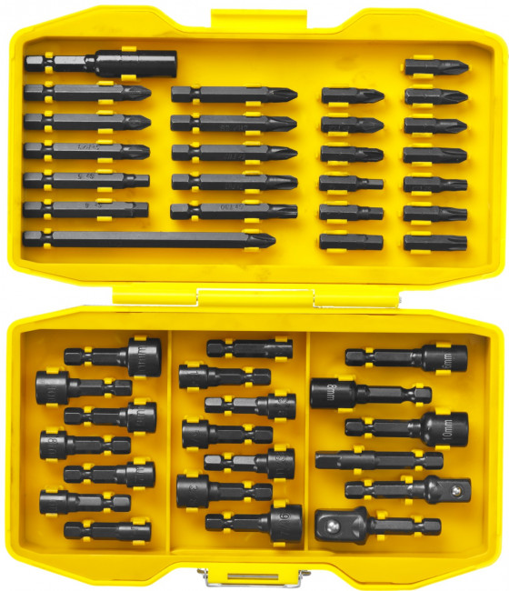 Набор STAYER "PROFESSIONAL": Насадки BlackPro для ударного шуруповерта, Сr-Mo сталь, 45предм,  ( 26225-H45 ) Набор STAYER "PROFESSIONAL": Насадки BlackPro для ударного шуруповерта, Сr-Mo сталь, 45предм,  ( 26225-H45 )