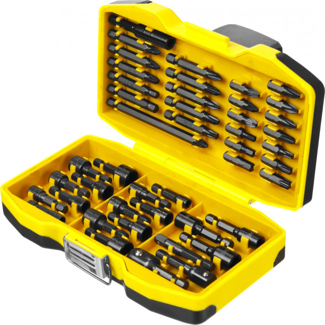 Набор STAYER "PROFESSIONAL": Насадки BlackPro для ударного шуруповерта, Сr-Mo сталь, 45предм,  ( 26225-H45 ) Набор STAYER "PROFESSIONAL": Насадки BlackPro для ударного шуруповерта, Сr-Mo сталь, 45предм,  ( 26225-H45 )