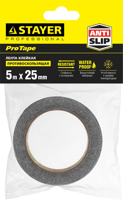 Клейкая лента, STAYER Profi 12270-25-05, противоскользящая, 25мм х 5м,  ( 12270-25-05 )