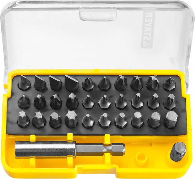 Набор STAYER "PROFI": Биты Cr-Mo, в компактном боксе. 32 предмета, 26135-H32