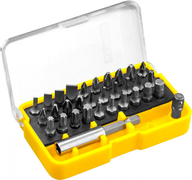Набор STAYER "PROFI": Биты Cr-Mo, в компактном боксе. 32 предмета, 26135-H32