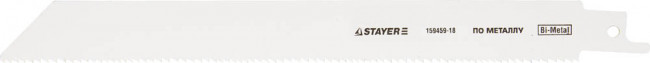 Полотно STAYER "PROFI" S1122EF для сабельной эл. ножовки Bi-Met, тонколистовой, профильн металл, нерж сталь, цвет мет, ( 159459-18 ) Полотно STAYER "PROFI" S1122EF для сабельной эл. ножовки Bi-Met, тонколистовой, профильн металл, нерж сталь, цвет мет, ( 159459-18 )