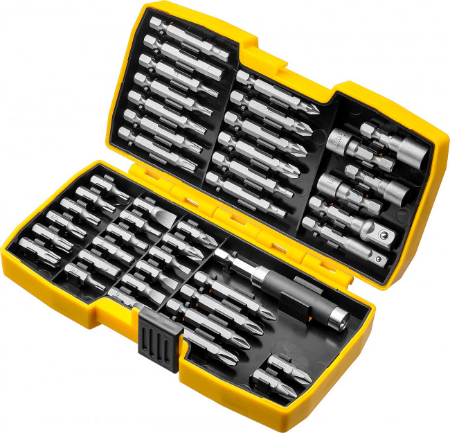 Набор STAYER "PROFI": Биты многофункциональные CR-MO, головок и адаптеров в ударопрочном компактном боксе, 44 предмета, 26135-H44 Набор STAYER "PROFI": Биты многофункциональные CR-MO, головок и адаптеров в ударопрочном компактном боксе, 44 предмета, 26135-H44