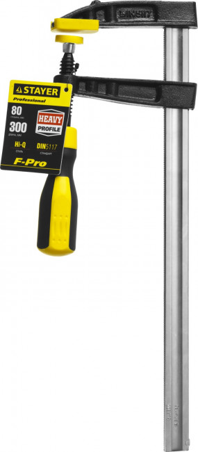 HERCULES-F HF-30/8 струбцина тип F 300/80 мм, STAYER,  ( 32095-080-300 ) HERCULES-F HF-30/8 струбцина тип F 300/80 мм, STAYER,  ( 32095-080-300 )