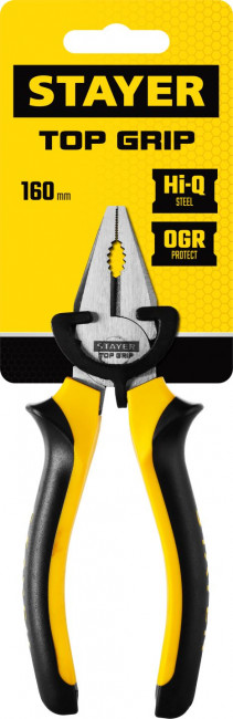 Плоскогубцы "TOPGrip", 160мм, STAYER ( 2205-1-16_z02 ) Плоскогубцы "TOPGrip", 160мм, STAYER ( 2205-1-16_z02 )