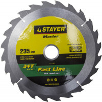 Диск пильный "FAST-Line" по дереву, 235x30мм, 24Т, STAYER,  ( 3680-235-30-24 )
