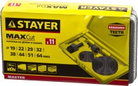 Набор STAYER "MASTER": Коронки по дереву, d=11, 22, 29, 32, 35, 38, 44, 51, 64мм, 11шт,  ( 29600-H11 )