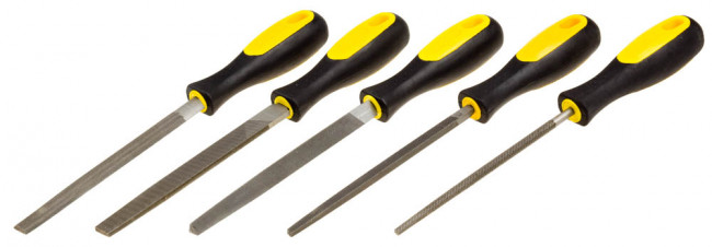 Набор STAYER "PROFI": Напильники с двухкомпонентной рукояткой,плоский,полукруглый,трехгран,квадратный,круглый,№2,150мм ,  ( 1681-15-H5_z01 ) Набор STAYER "PROFI": Напильники с двухкомпонентной рукояткой,плоский,полукруглый,трехгран,квадратный,круглый,№2,150мм ,  ( 1681-15-H5_z01 )