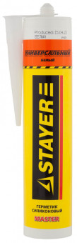 Герметик STAYER "MASTER" универсальный, силиконовый, белый, 260мл , ( 41213-0_z01 ) Герметик STAYER "MASTER" универсальный, силиконовый, белый, 260мл , ( 41213-0_z01 )