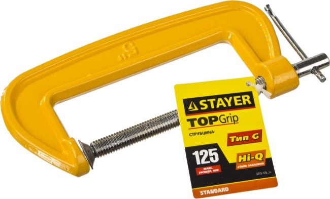 Струбцина STAYER G-образная, 125мм,  ( 3215-125_z01 ) Струбцина STAYER G-образная, 125мм,  ( 3215-125_z01 )