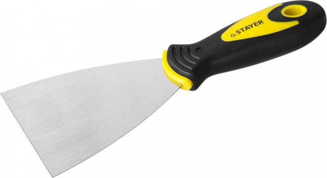 Шпатель STAYER "MASTER" нержавеющее профилированное полотно, 2к ручка, 80мм,  ( 10041-08 )