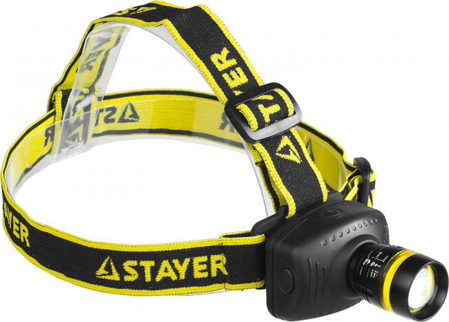 Фонарь STAYER "PROFESSIONAL" налобный светодиодный, 3Вт(140Лм), регулируемый фокус, 3 режима, 3ААА, ( 56566 ) Фонарь STAYER "PROFESSIONAL" налобный светодиодный, 3Вт(140Лм), регулируемый фокус, 3 режима, 3ААА, ( 56566 )
