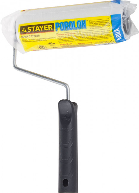 Валик "ПОРОЛОН" малярный в сборе, бюгель 6мм, 44x180мм, STAYER Master, ( 0360-18_z01 ) Валик "ПОРОЛОН" малярный в сборе, бюгель 6мм, 44x180мм, STAYER Master, ( 0360-18_z01 )