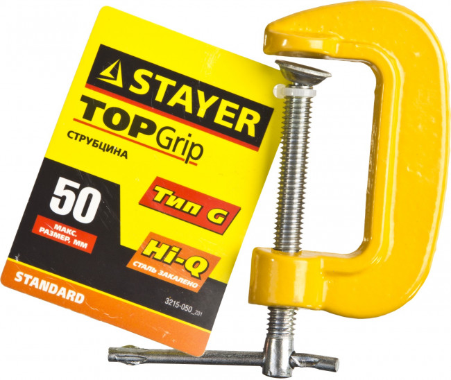 Струбцина STAYER G-образная, 50мм ,  ( 3215-050_z01 ) Струбцина STAYER G-образная, 50мм ,  ( 3215-050_z01 )