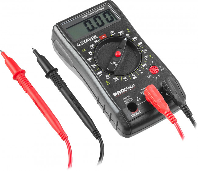 Мультиметр STAYER "PROFESSIONAL" PRODigital цифровой,  ( 45310 )