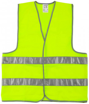 Жилет сигнальный STAYER "MASTER", желтый, размер XXL (52-54),  ( 11620-52 )