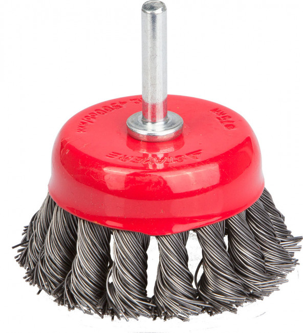 STAYER "PROFESSIONAL". Щетка чашечная для дрели, жгутированная стальная проволока 0,5м, 75мм, ( 35118-075_z01 ) STAYER "PROFESSIONAL". Щетка чашечная для дрели, жгутированная стальная проволока 0,5м, 75мм, ( 35118-075_z01 )