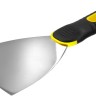 Шпатель STAYER "PROFESSIONAL" нержавеющее профилированное полотно, 2к ручка, 100 мм,  ( 10045-10 )