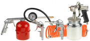 Набор пневматический STAYER "MASTER" универсальный: краскораспылитель с нижним бачком, пистолеты, пневмошланг, 5 предм  ,  ( 06487-H5 )