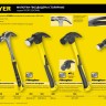 Молоток-гвоздодер "COMPACT" укороченный с фиберглассовой рукояткой, 225г, STAYER Professional,  ( 2026-225 )