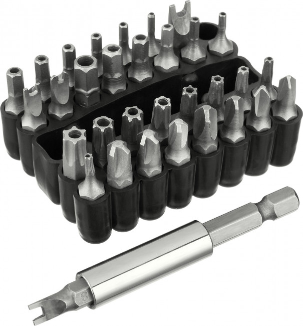 Набор, STAYER Master 26084-H33: Биты СПЕЦИАЛЬНЫЕ Cr-V, с магнитным адаптером, в ударопрочном держателе, 33 предмета, ( 26084-H33 ) Набор, STAYER Master 26084-H33: Биты СПЕЦИАЛЬНЫЕ Cr-V, с магнитным адаптером, в ударопрочном держателе, 33 предмета, ( 26084-H33 )