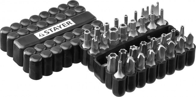 Набор, STAYER Master 26084-H33: Биты СПЕЦИАЛЬНЫЕ Cr-V, с магнитным адаптером, в ударопрочном держателе, 33 предмета, ( 26084-H33 ) Набор, STAYER Master 26084-H33: Биты СПЕЦИАЛЬНЫЕ Cr-V, с магнитным адаптером, в ударопрочном держателе, 33 предмета, ( 26084-H33 )