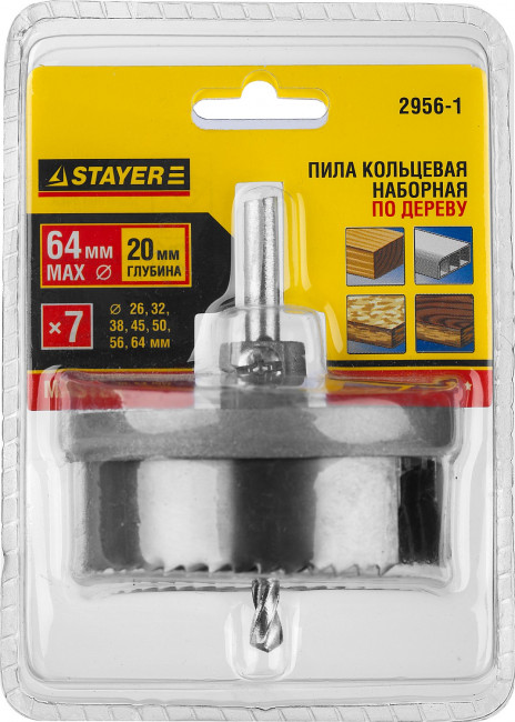 Пила сегментная наборная STAYER по дереву, 26-64 x 23 мм, ( 2956-1 ) Пила сегментная наборная STAYER по дереву, 26-64 x 23 мм, ( 2956-1 )