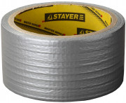 Армированная лента, STAYER 12080-50-10, универсальная, влагостойкая, 48мм х 10м, серебристая,  ( 12080-50-10 )